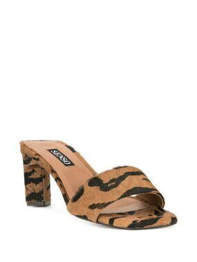 NEW Senso $199 Maisy III Mules Tiger Print Pony Hair Animal Print Jungle 37